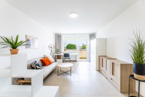 Wohn- und Essbereich einer als Kapitalanlage finanzierten Wohnung